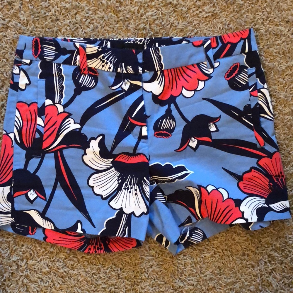 J Crew Patterned Chino Shorts